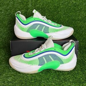 Mens Adidas D.O.N Issue 6 Metamorphosis White Green Basketball JQ2249